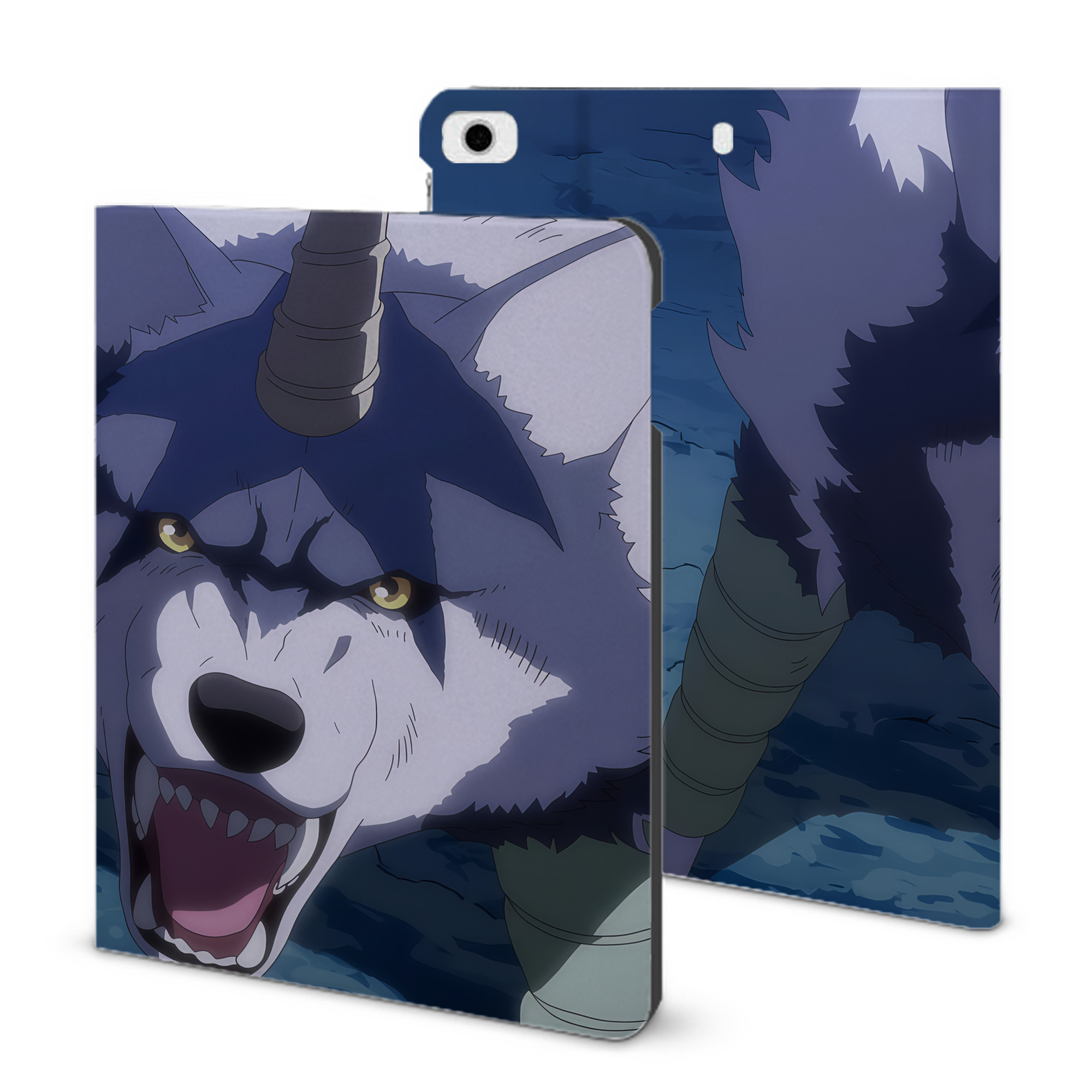 （画像用） 転スラ Regarding Reincarnated to Slime IPad ケース ブック型 PUレザー TPU 耐衝撃 軽量 薄型 ペン収納なし 全面保護 IPad 各モデル対応